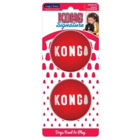 KONG Signature Ball Dog Toy Large - 2 count