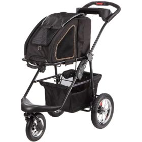 Petique 5-in-1 Pet Stroller Travel System Sunset Strip