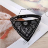 Cute Adjustable Small Dog Collar Puppy Pet Slobber Towel Outdoor Cat Collar Fashion Printed Scarf Dog Neckerchief Bandana Collar