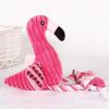 Plush Flamingo Pet Squeaky Toys for Small Dogs Clean Teeth Puppy Dog Chew Toy Squeak Pets Accessories Dog Supplies Octopus Chick