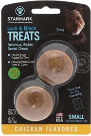 Starmark Lock and Block Treats Chicken Flavor Small