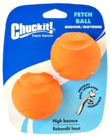 Chuckit Fetch Ball High Bounce Dog Toy for Chuckit Ball Launcher (size: Medium - 10 count)