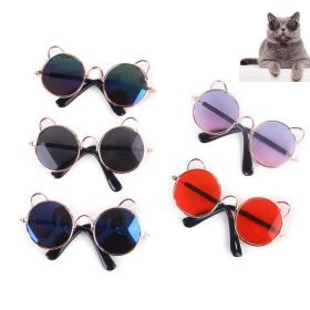 1PC Pet Cat Glasses Dog Glasses Pet Product For Little Dog Cat Eye-Wear Sunglasses Reflection Photos Props Pet Cat Accessories (Color: Green)