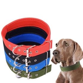 Pet Collar Simple Solid Color Dog Collar Leather Lining Adjustable Small Dog Collar Bichon Labrador Medium To Large Dog Collar (Kleur: green, size: 1.5cm*40cm)