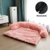 Pet Sofa; Warm Plush Pet Cushion For Indoor Dogs & Cats; Dog Blanket; Washable Pet Bed