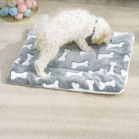 1pc Pet Bed Mat; Thickened Cat And Dog Sleeping Pad; Warm Double-sided Blanket Kennel (size: L)