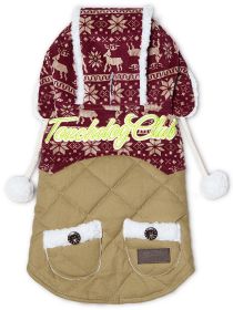 Touchdog Snowadayz Pom Pom Pet Hooded Sweater (size: Small - (JKTD8YRDSM))