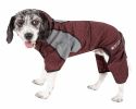 Pet Life Active 'Fur-Breeze' Heathered Performance 4-Way Stretch Two-Toned Full Bodied Hoodie