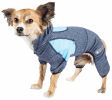 Pet Life Active 'Fur-Breeze' Heathered Performance 4-Way Stretch Two-Toned Full Bodied Hoodie