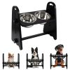 Elevated Dog Bowls for Medium Large Sized Dogs, Adjustable Heights Raised Dog Feeder Bowl with Stand for Food & Water