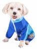 Pet Life Active 'Warm-Pup' Heathered Performance 4-Way Stretch Two-Toned Full Body Warm Up