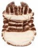 Pet Life Luxe 'Tira-Poochoo' Tiramisu Patterned Mink Dog Coat Jacket