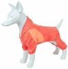 Pet Life Active 'Downward Dog' Heathered Performance 4-Way Stretch Two-Toned Full Body Warm Up Hoodie