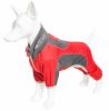 Pet Life Active 'Warm-Pup' Heathered Performance 4-Way Stretch Two-Toned Full Body Warm Up