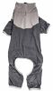 Pet Life Active 'Embarker' Heathered Performance 4-Way Stretch Two-Toned Full Body Warm Up