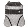 Touchdog 2-In-1 Windowpane Plaided Dog Jacket With Matching Reversible Dog Mat