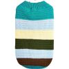 Horizontal Two-Legged Pet Warm Knit Striped Color Knit