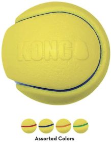 KONG Squeezz Tennis Ball Assorted Colors (size: Large - 9 count)