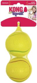 KONG Squeezz Tennis Ball Assorted Colors (size: Large - 7 count)